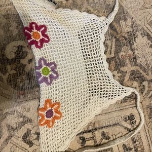 White crochet top